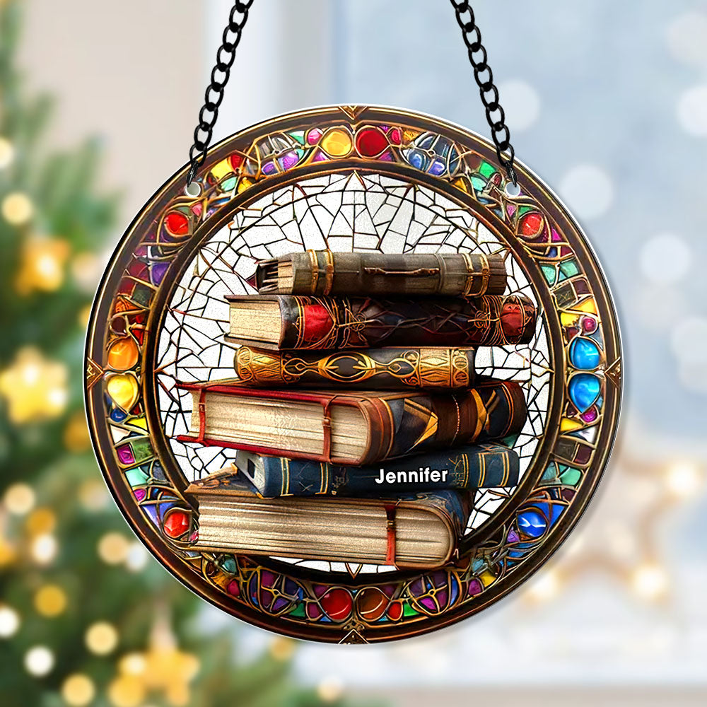 Personalized Gifts For Book Lovers, Suncatcher Ornament 56ACQN280824 - Ornament - GoDuckee