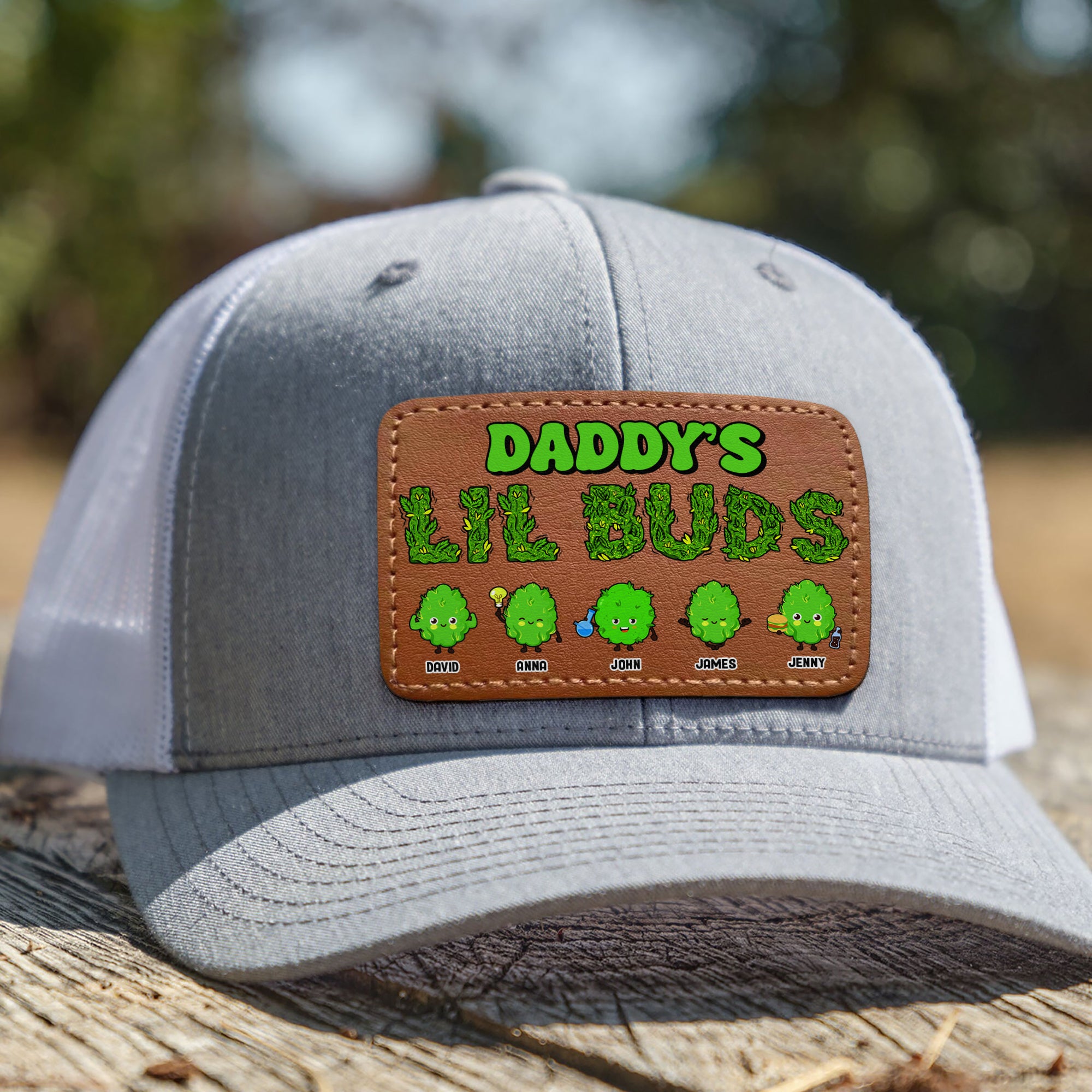 Personalized Gifts For Dad Leather Patch Hat 04ACTN210524 Father's Day