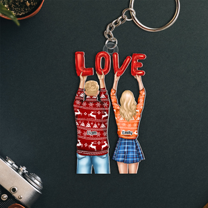 Personalized Gifts For Couple Keychain 021acpu131124 - Keychains - GoDuckee