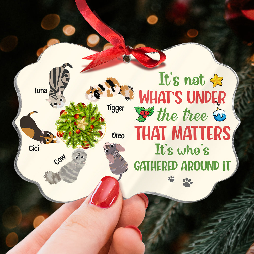 That Matters It's Who's Gathered Around It Medallion Acrylic Ornament 04PGTN210823 - Ornament - GoDuckee