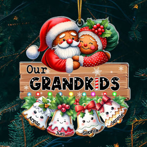 Personalized Gifts For Grandparents Gingerbread Christmas Acrylic Ornament 01OHLU041124 - Ornament - GoDuckee