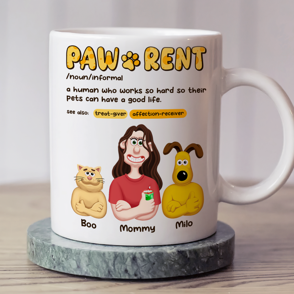 Personalized Gifts For Pet Lovers Coffee Mug Pawrent 07topu070325pa - Coffee Mug - GoDuckee