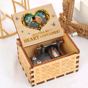 You Fill My Heart Container, Personalized 02QHPU231223HH Couple Music Box, Gift For Couple, Valentine's Gifts - - GoDuckee