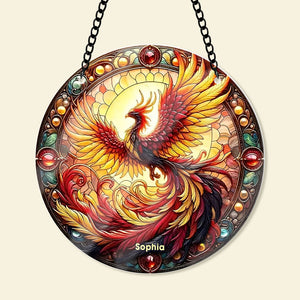 Personalized Phoenix Suncatcher Ornament 40acqn240824 - Ornament - GoDuckee