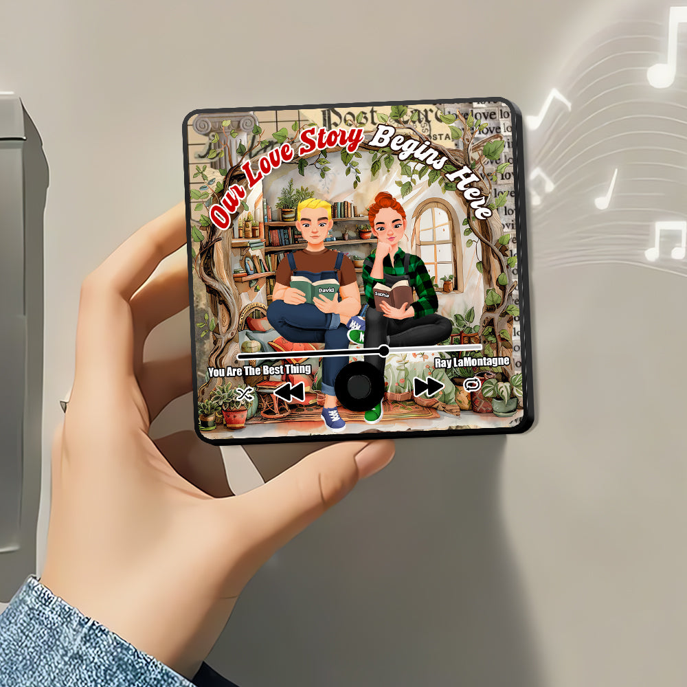 Personalized Gifts For Couple Fridge Magnet 03TGDT030125PA - Fridge Magnet - GoDuckee