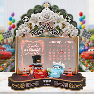 Wedding Car Couple Plaque - Personalized Gifts For Couple 01ohlu270625 - Shaped Plaques - GoDuckee