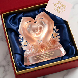 Baby Bump Love Mother Acrylic Plaque - Personalized Gifts For Mothers 01paqn030326 - Shaped Plaques - GoDuckee