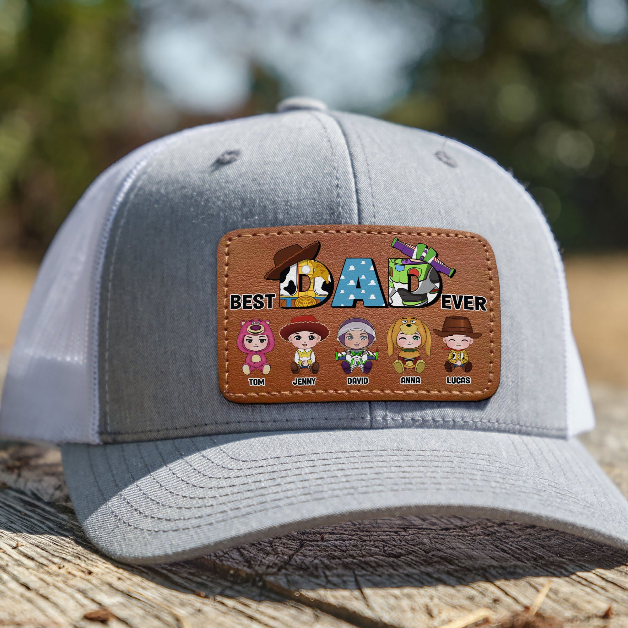 Personalized Gifts For Dad Leather Patch Hat 01hutn210524ha Father's Day - Caps - GoDuckee