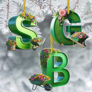 Custom Alphabet Letter Gifts For Garden Lovers Christmas Ornament 04ohtn191024 - Ornament - GoDuckee