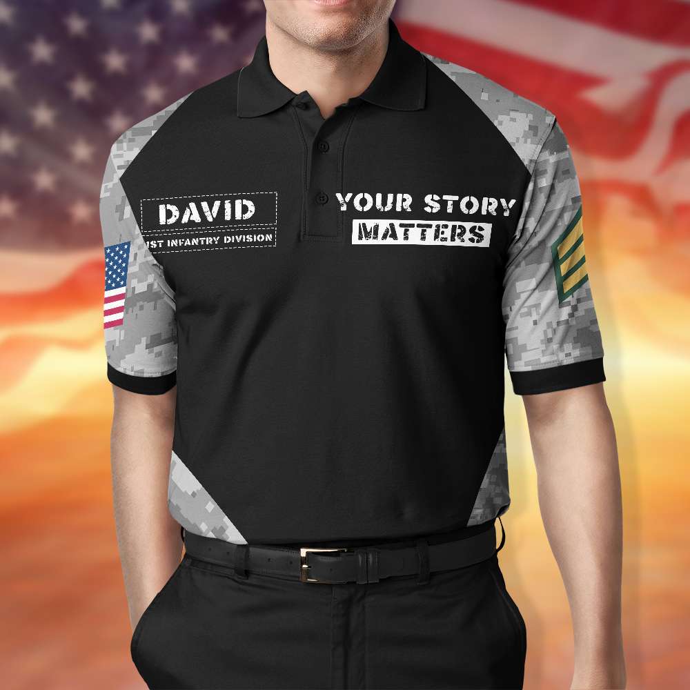 Personalized Gifts For Veteran 3D Polo Shirt 01DGMH190724 - AOP Products - GoDuckee