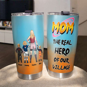Personalized Gifts For Mom Tumbler Mother's Day Ninja Mom And Kids 03OHMH220225PA - Tumbler Cup - GoDuckee