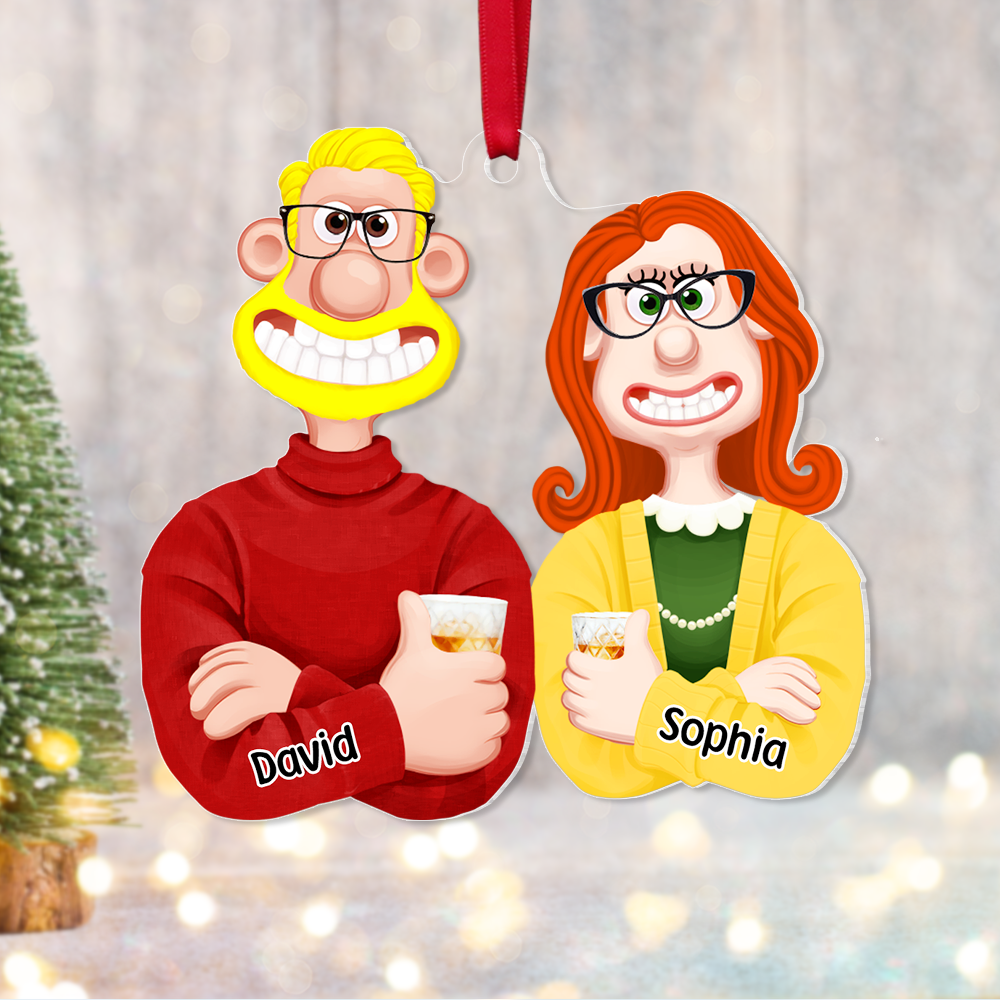 Personalized Gift For Couple Christmas Ornament 06ACPU121124PA