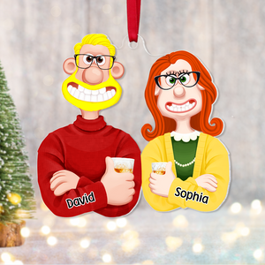 Personalized Gift For Couple Christmas Ornament 06ACPU121124PA - Ornament - GoDuckee