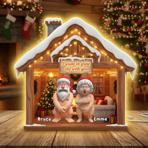 Naughty Old Couple Light Box- Personalized Gift For Couples 04OHLU311025 - Light Box - GoDuckee