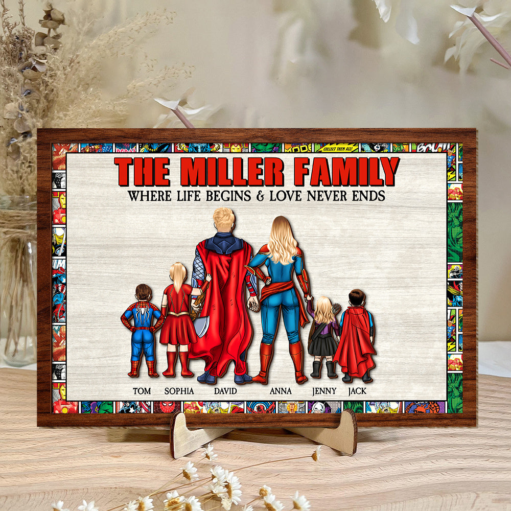 Personalized Gifts For Family Wood Sign Where Life Begins And Love Never Ends 01natn200224pa - Wood Signs - GoDuckee