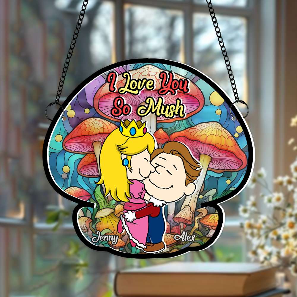 Personalized Gifts For Couples Acrylic Suncatcher Love You So Mush 04TGMH191224HG - Ornament - GoDuckee