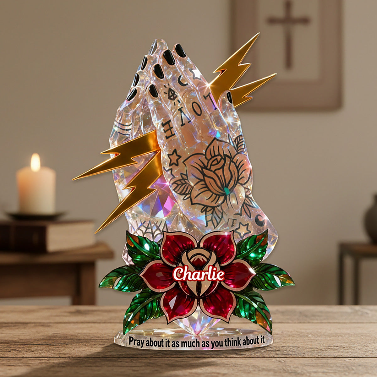 Faith God Acrylic Plaque - Personalized Gifts For Christian 05TGMG060226 - Shaped Plaques - GoDuckee