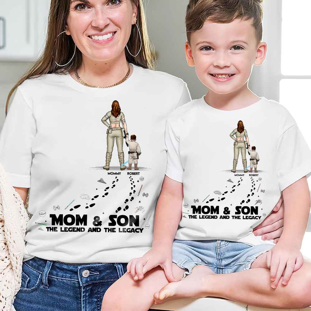 Best Mom In The Galaxy Shirt - Personalized Gifts For Mom 05QHPU140425HHHG - Shirts - GoDuckee