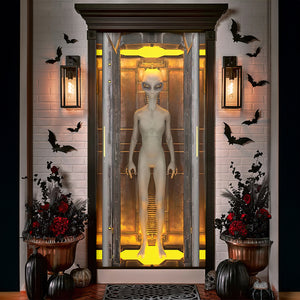 Gifts For Horror Fans Alien Door Cover 02kaqn060924 - Door Covers - GoDuckee