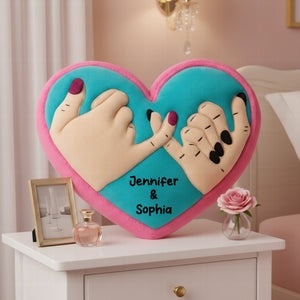 Pinky Promise Pillow - Personalized Personalized Gifts For Besties 08NAQN201125 - Pillow - GoDuckee