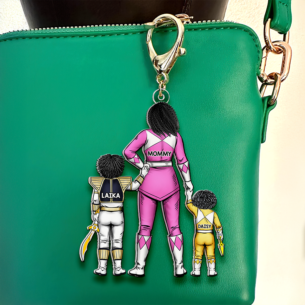 Personalized Gifts For Mom Keychain Power Mom And Kids 01QHHU200225HH - Keychains - GoDuckee