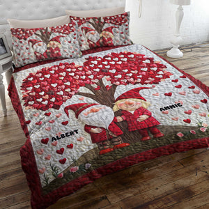 Personalized Gift For Grome Couple Valentine Quilt Bedding Set Special Line 01KALU080125 - Blanket - GoDuckee