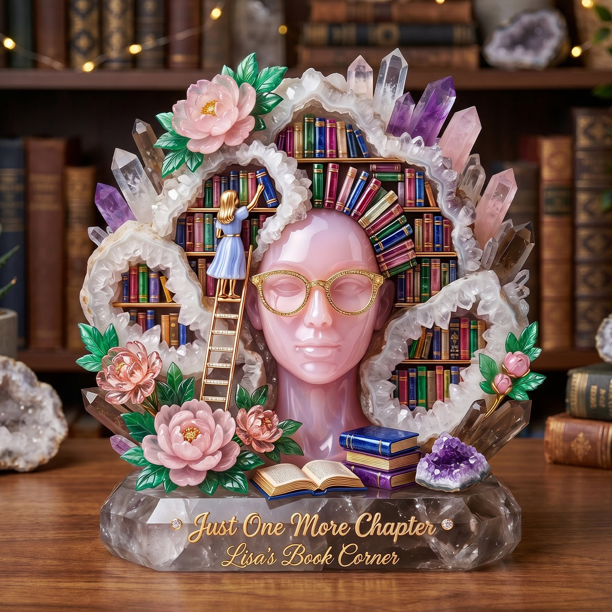 Just One More Chapter Acrylic Plaque - Personalized Gifts For Book Lovers 02hudh150626 - Shaped Plaques - GoDuckee