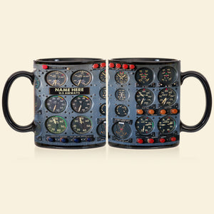 Personalized Aircraft Cockpit Mug, Gift For Airplane Lovers BLM-humix151223 - Coffee Mug - GoDuckee