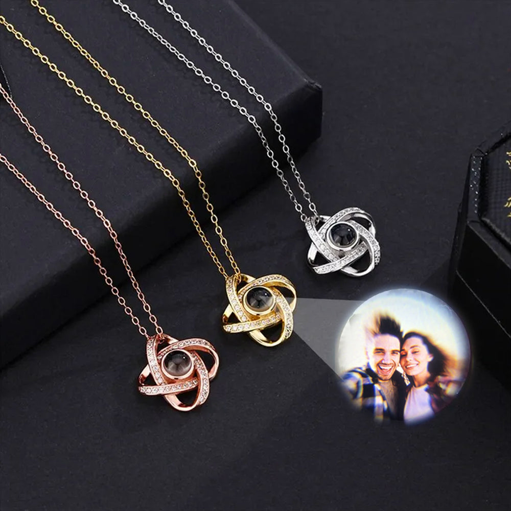 Personalized Gifts For Couple Necklace, Custom Photo Necklace - Necklace - GoDuckee