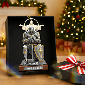 Faithful Knight Christmas Ornament– Personalized Gifts for Christian 04huqn120925 - Ornament - GoDuckee