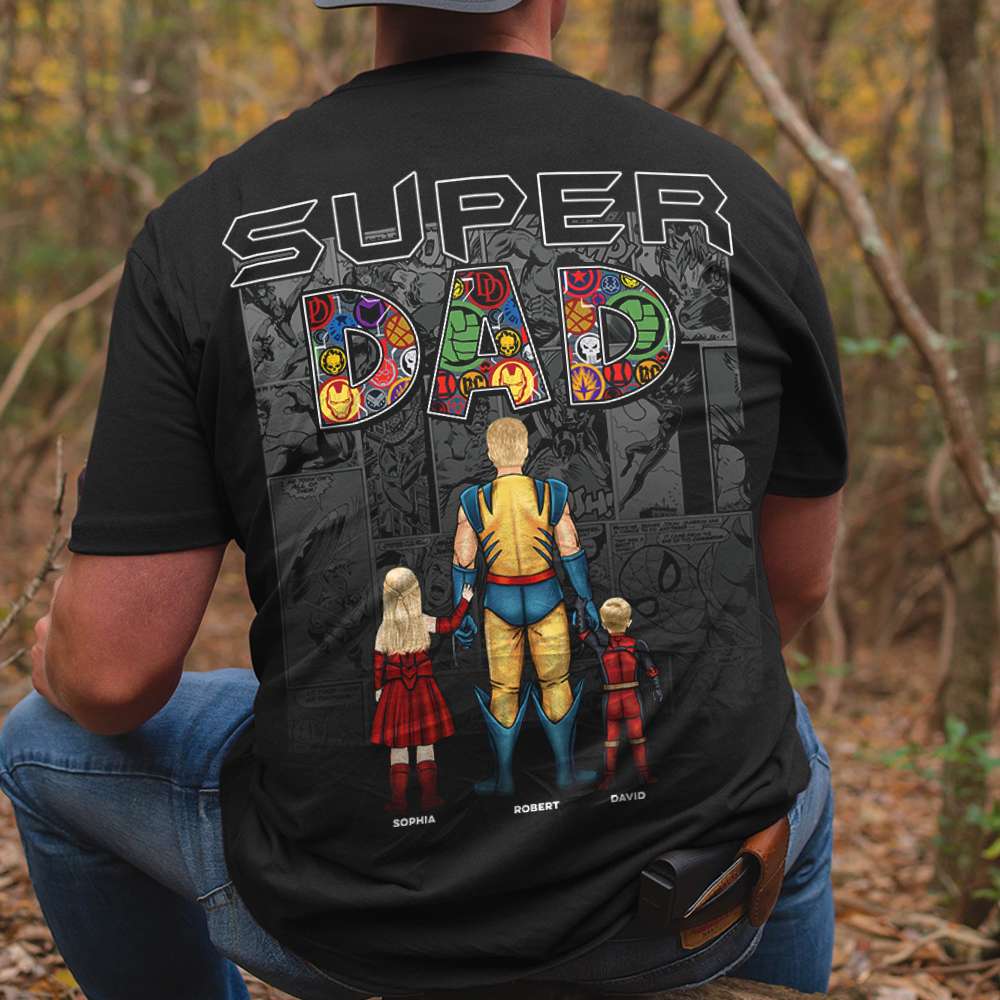 Super Dad, Personalized Shirt, Father's Day Gift- GRER2005 - Shirts - GoDuckee