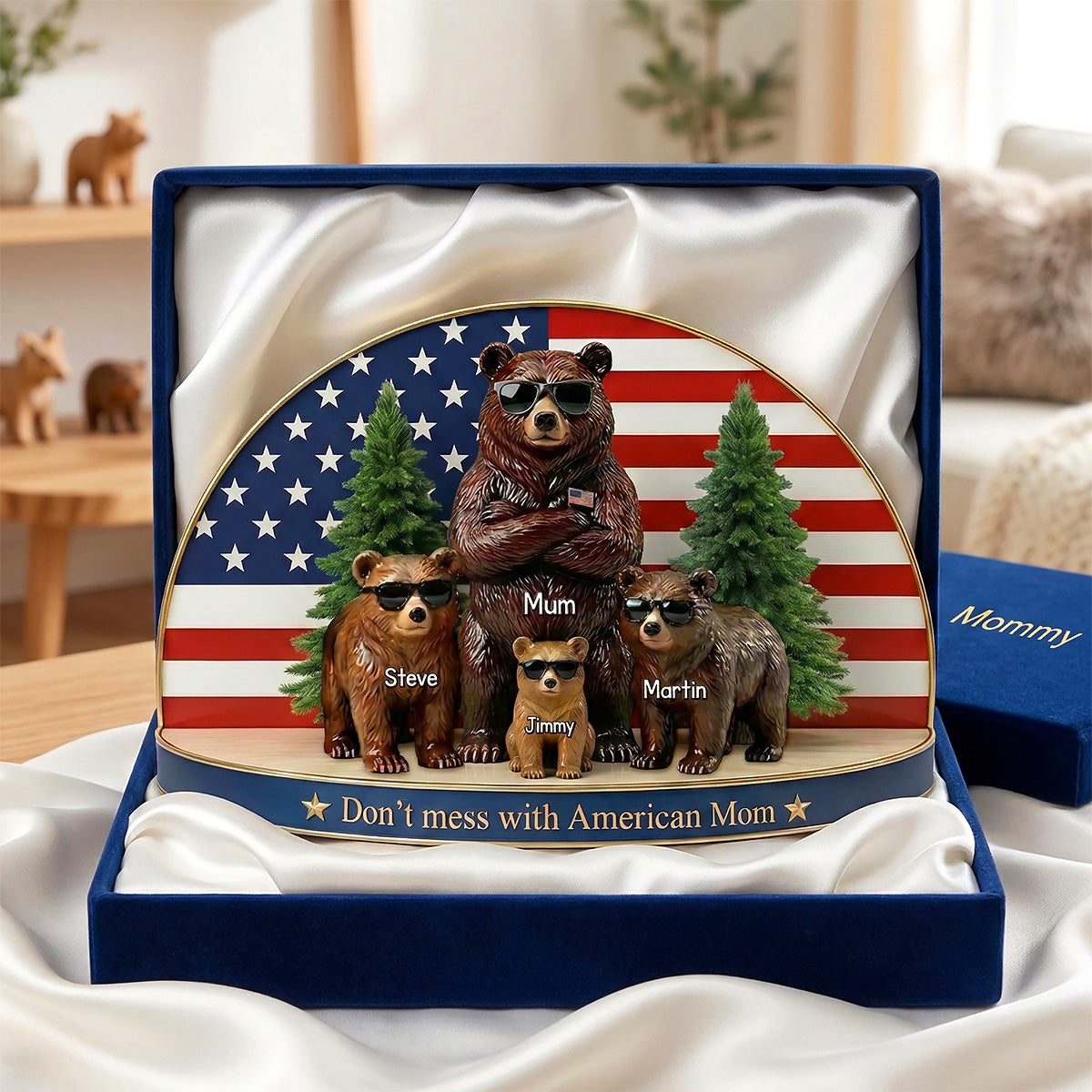 Bear Family Acrylic Plaque - Personalized Gifts For Mom 031TOMG030326 - Shaped Plaques - GoDuckee