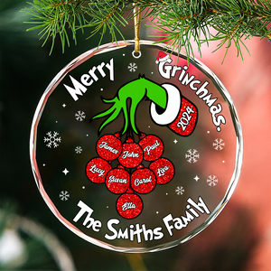 Personalized Gifts For Family, Chrismas Crystal Ornament 03ACPU300924 - Ornament - GoDuckee