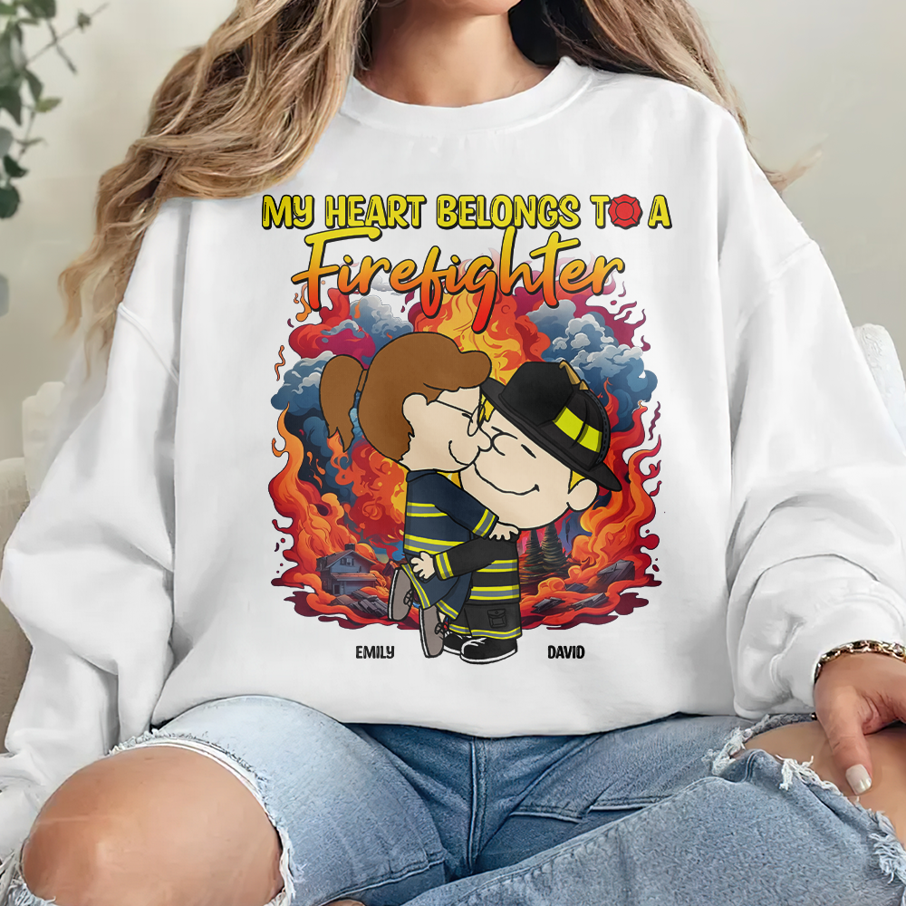 Personalized Gifts For Firefighter Couple Shirt 04xqpu220125hg - Shirts - GoDuckee