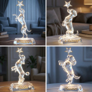 Cute Dog Standing Up Playing With Star Light Box – Personalized Gifts For Dog Lovers 05qhqn251225 - Light Box - GoDuckee