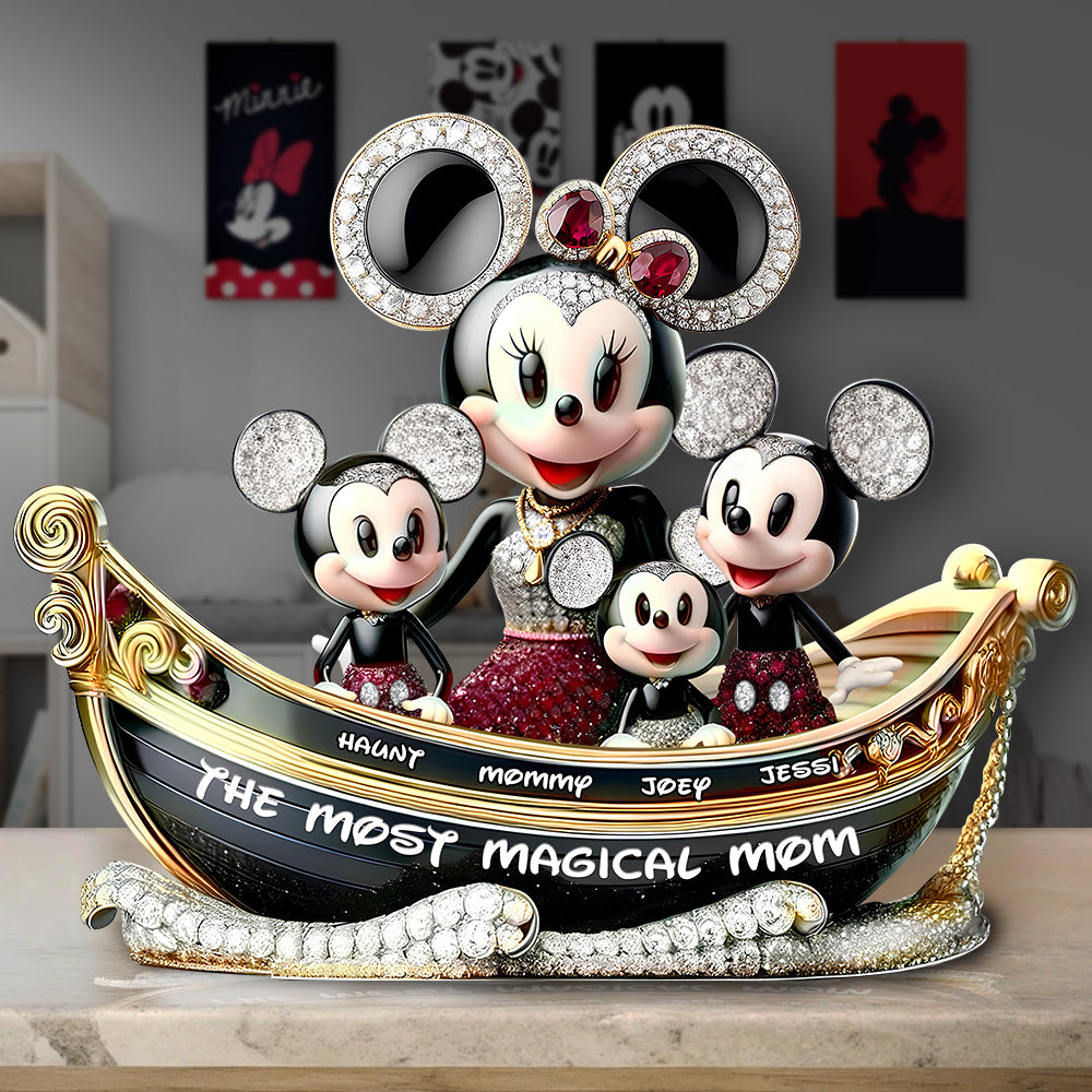Personalized Gifts For Mom Acrylic Plaque, Most Magical Mouse Mom 02tglu040425 - Shaped Plaques - GoDuckee