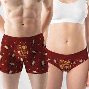 Personalized Gift For Couple Men & Women Boxer Wizard Couple 01HUMH130124 - Boxer Briefs - GoDuckee