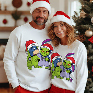 Gift For Couple, Friends, Personalized Shirt, Cartoon Christmas Costume Shirt, Christmas Gift 03ACDT301023 - Shirts - GoDuckee