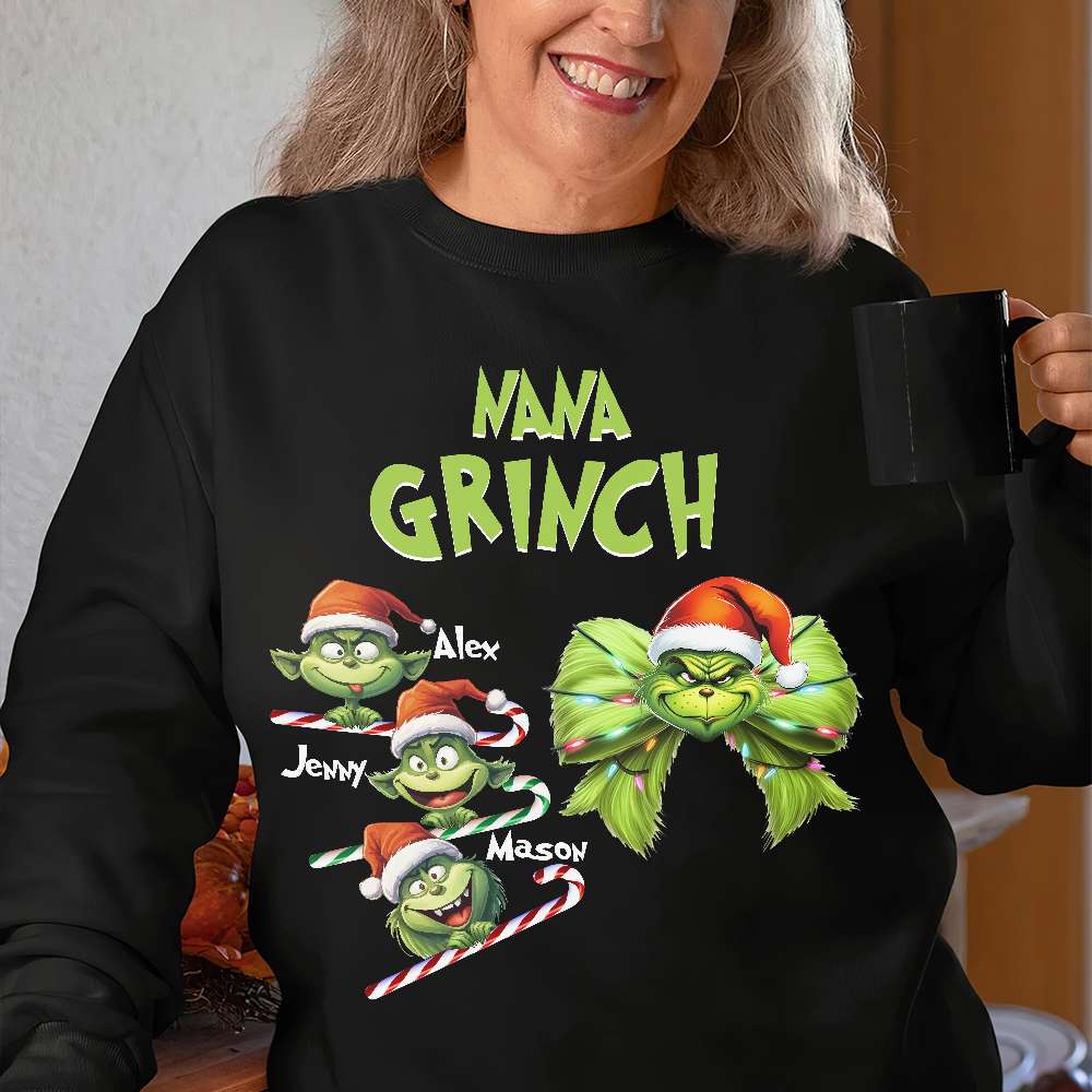 Personalized Gifts For Grandma Christmas Shirt 03OHMH161024 - Shirts - GoDuckee