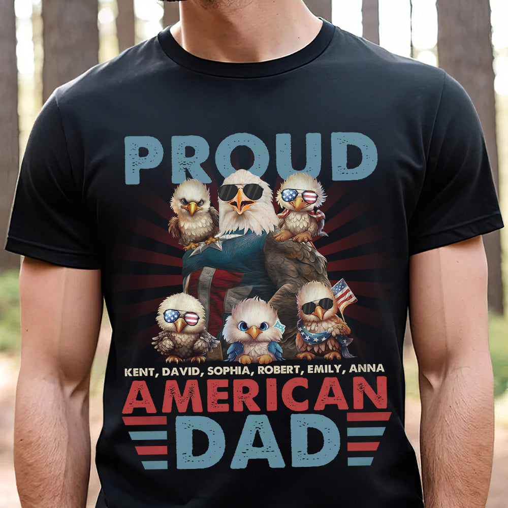 Proud American Family, 02dnqn060623-tt Personalized Eagle American Family Shirt GRER2005 - Shirts - GoDuckee