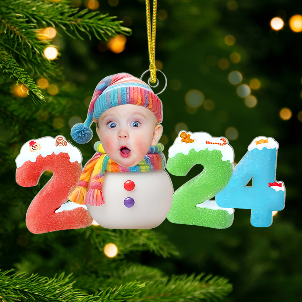 Custom Photo Gifts For Kids Christmas Ornament 01katn011124 Baby First Christmas - Ornament - GoDuckee