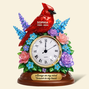 Memorial Desk Clock Plaque - Personalized Gifts For Heaven 05naqn280525 - Clock Plaques - GoDuckee