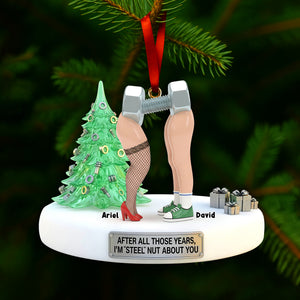Naughty Nut and Screw Couple Ornament - Personalized Gifts For Couples 01OHLU101125 - Ornament - GoDuckee