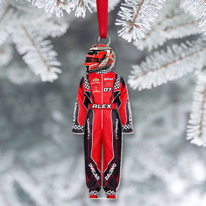 Personalized Gift For Racing Lover Ornament Racing Uniform Ornament 02OHMH021024 - Ornament - GoDuckee