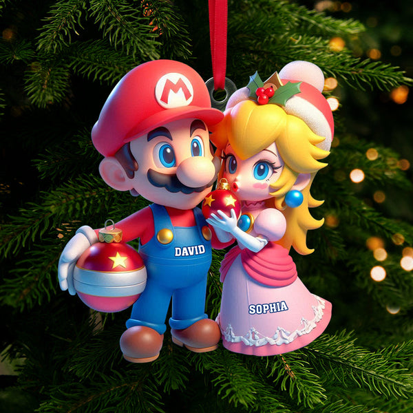 Love You To The Moon And Back Personalized Grandma And Grandkid Moon Ornament Joymade Personalized Christmas Ornaments