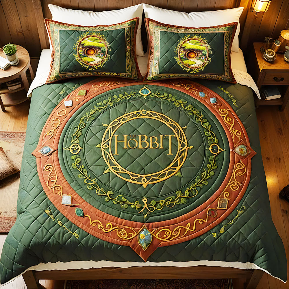 Personalized Gifts For Fantasy Movie & Novel Fan Quilt Bed Set, Celtic Circle 02QHMH180125 - Blanket - GoDuckee