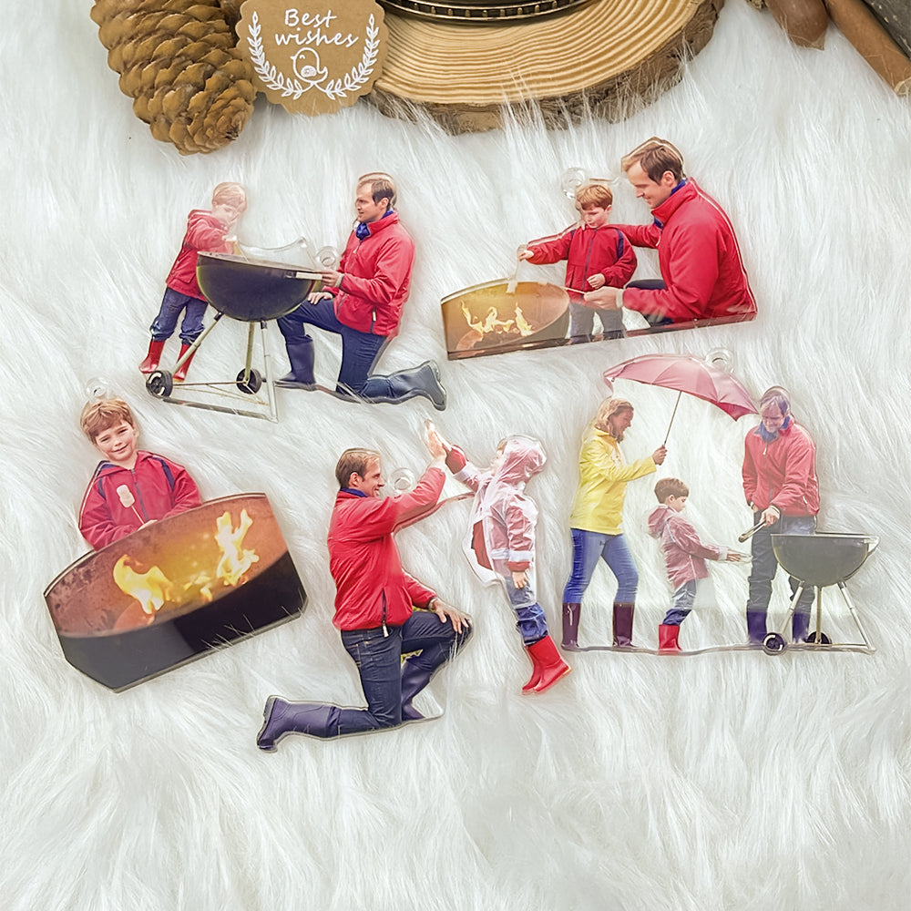 Custom Photo Gifts for BBQ Grillers Ornament, Grilling Gifts 58acvp140924 - Ornament - GoDuckee