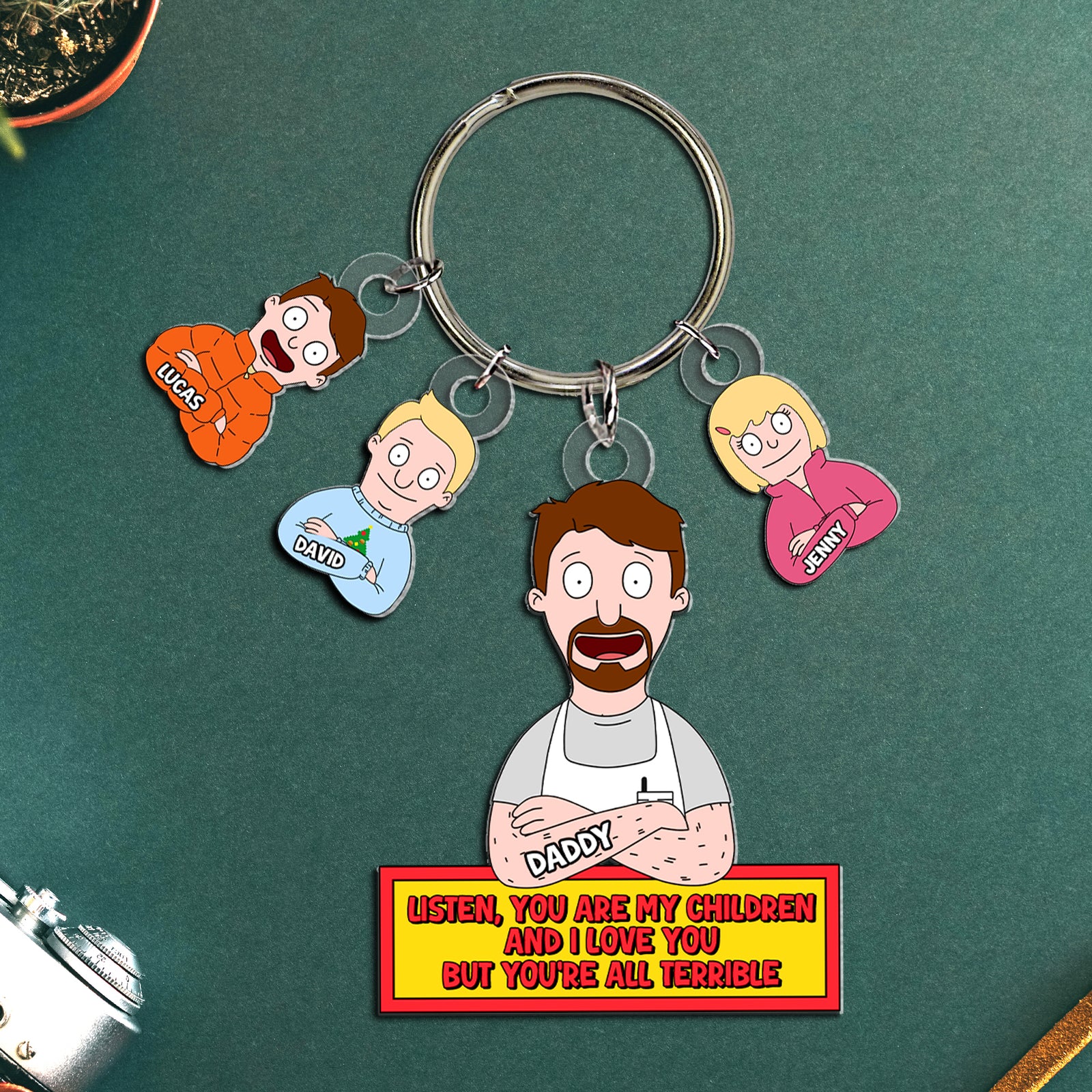 Personalized Gifts For Dad Keychain 05totn140225hg - Keychains - GoDuckee
