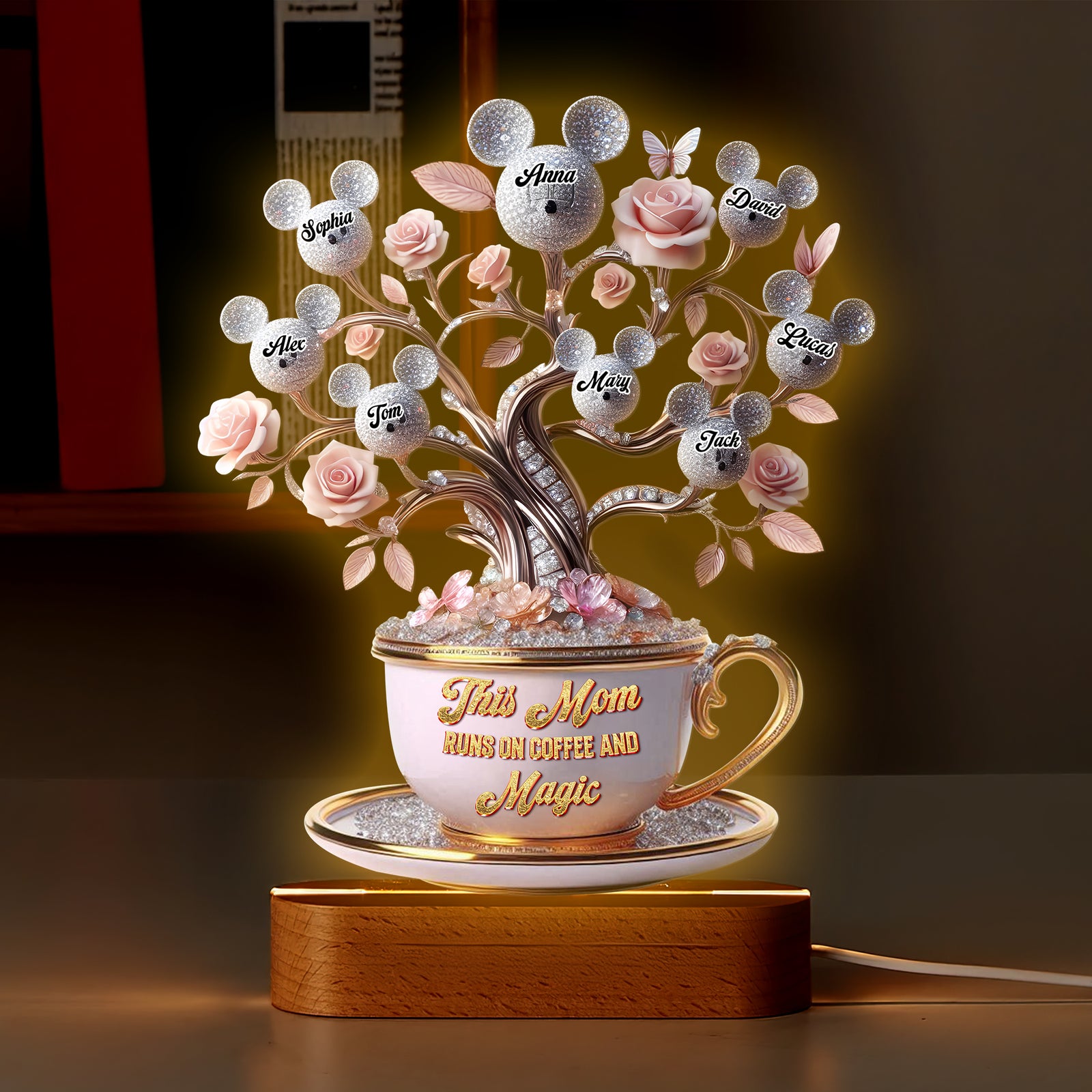 Magic Mouse Mom LED Light Personalized Gifts For Mom 04tgtn220425 - Led Night Light - GoDuckee