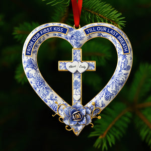 Christian Couple Christmas Ornament - Personalized Gifts For Couple 02toqn300925 - Ornament - GoDuckee